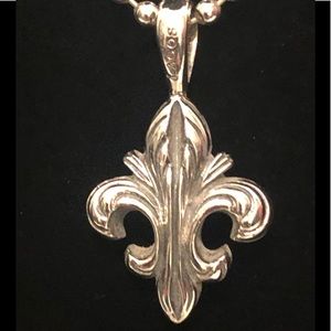 Lagos Fleur-de-Lis Pendant 34” Necklace, Ships Free